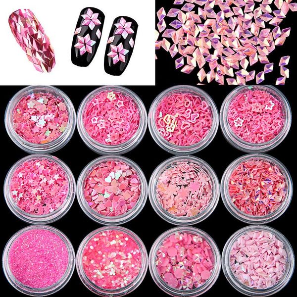 nail art decorations 12 pcs pink series mix snowflake heart star sequins shining glitter powder rhinestone tips decoration, Silver;gold
nail art decorations 12 pcs pink series mix snowflake heart star sequins shining glitter powder rhinestone tips decoration, Silver;gold