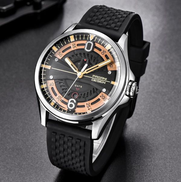 wristwatches pagani design brand fashion casual quartz waterproof men's watch rubber strap clock relogio masculino, Slivery;brown
wristwatches pagani design brand fashion casual quartz waterproof men's watch rubber strap clock relogio masculino, Slivery;brown