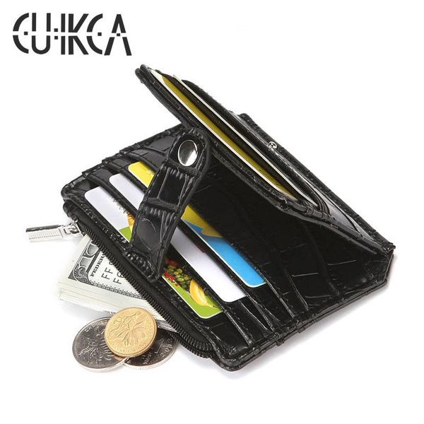 wallets cuikca classic men leather wallet card id holder minimalist carteras business, Red;black
wallets cuikca classic men leather wallet card id holder minimalist carteras business, Red;black