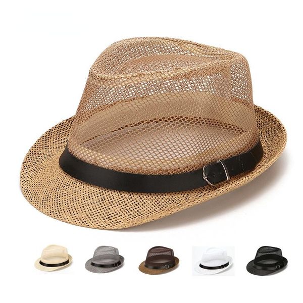 wide brim hats 2021 fashion summer casual beach jazz sun hat panama paper straw women men cap with breathable, Blue;gray
wide brim hats 2021 fashion summer casual beach jazz sun hat panama paper straw women men cap with breathable, Blue;gray