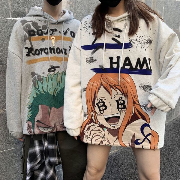 2021 new moda masculina mulher velo uma pea hoodies japo dos desenhos animados camisolas soltas hip hop streetwear estilo inverno casacos ap, Black
2021 new moda masculina mulher velo uma pea hoodies japo dos desenhos animados camisolas soltas hip hop streetwear estilo inverno casacos ap, Black