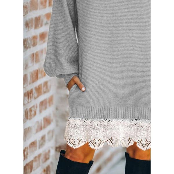 casual dresses 2021 lace knit skirt selling autumn/winter amazon women's long sleeve outer hip women, Black;gray
casual dresses 2021 lace knit skirt selling autumn/winter amazon women's long sleeve outer hip women, Black;gray