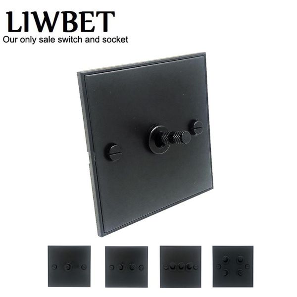 smart home control liwbet 1 gang / 2 3 4 way wall switch and all black metal panel toggle light socket
smart home control liwbet 1 gang / 2 3 4 way wall switch and all black metal panel toggle light socket