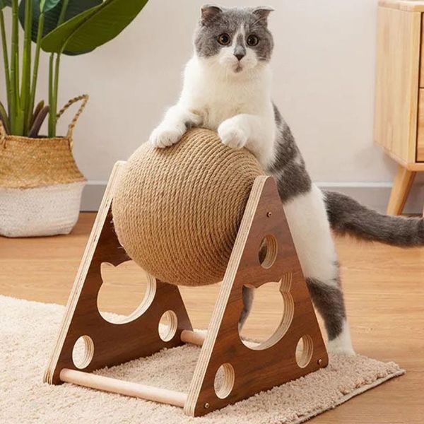 cat toys pet scratcher chew toy sisal rope scratching ball for cats kittens solid wood trainning products
cat toys pet scratcher chew toy sisal rope scratching ball for cats kittens solid wood trainning products