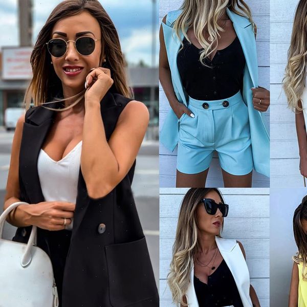office women blazer clothing set 2pcs summer ol work wear ladies clothes set vest coat blazer amp shorts suit d30, Gray
office women blazer clothing set 2pcs summer ol work wear ladies clothes set vest coat blazer amp shorts suit d30, Gray
