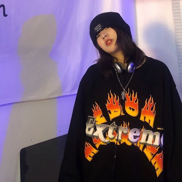 hoodie feminine loosely european-style hip-hop high-printout letter streetwear harajuku hoodies s qilk, Black
hoodie feminine loosely european-style hip-hop high-printout letter streetwear harajuku hoodies s qilk, Black