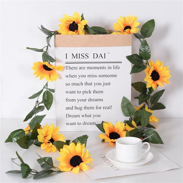 decorative flowers & wreaths sunflower vine home decoration artificial plants green garden leaves room hanging
decorative flowers & wreaths sunflower vine home decoration artificial plants green garden leaves room hanging