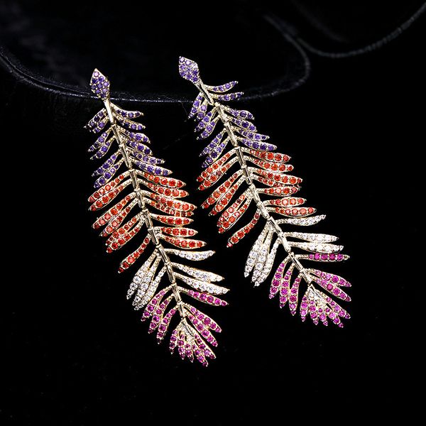 colorful leaf earrings for women cubic zirconia luxury jewelry female brand wedding earring statement stud earings, Silver
colorful leaf earrings for women cubic zirconia luxury jewelry female brand wedding earring statement stud earings, Silver