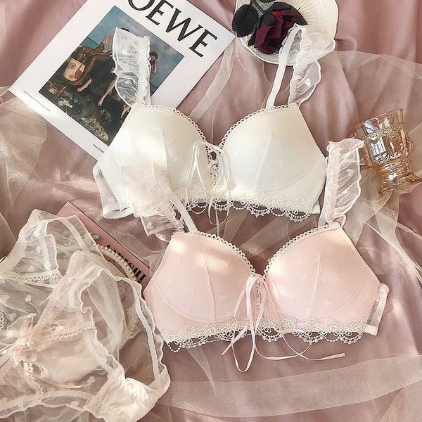 sweet my melody small chest gathered underwear love mesh embroidery lotus lace shoulder strap lingerie no steel ring bra set, Red;black
sweet my melody small chest gathered underwear love mesh embroidery lotus lace shoulder strap lingerie no steel ring bra set, Red;black