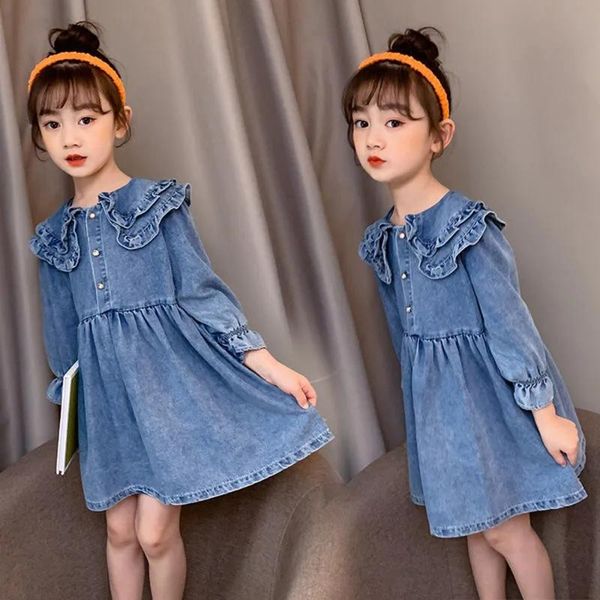girl's dresses long sleeve soft denim dress for girls 4-14 years teenage girl clothing spring autumn kids clothes casual 6 8 10, Red;yellow
girl's dresses long sleeve soft denim dress for girls 4-14 years teenage girl clothing spring autumn kids clothes casual 6 8 10, Red;yellow