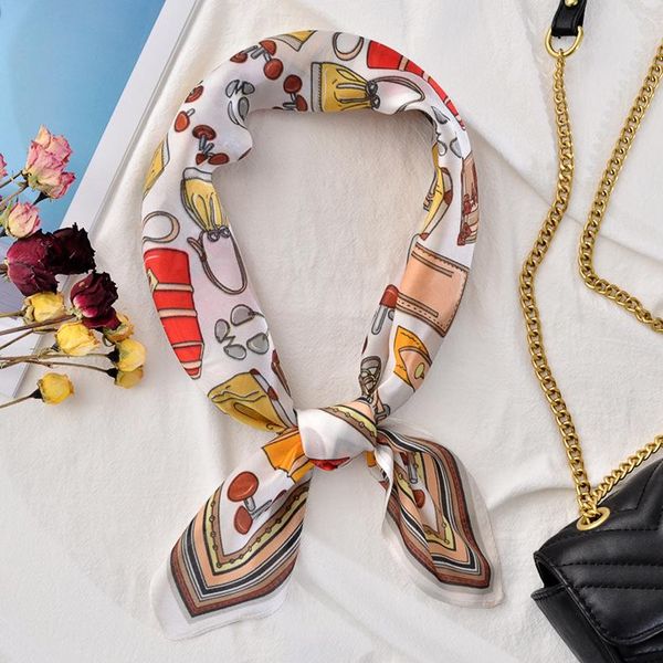 scarves royalmaybe 2021 spring and summer printing accessories small square decoration bag strap fashion scarf, Blue;gray
scarves royalmaybe 2021 spring and summer printing accessories small square decoration bag strap fashion scarf, Blue;gray