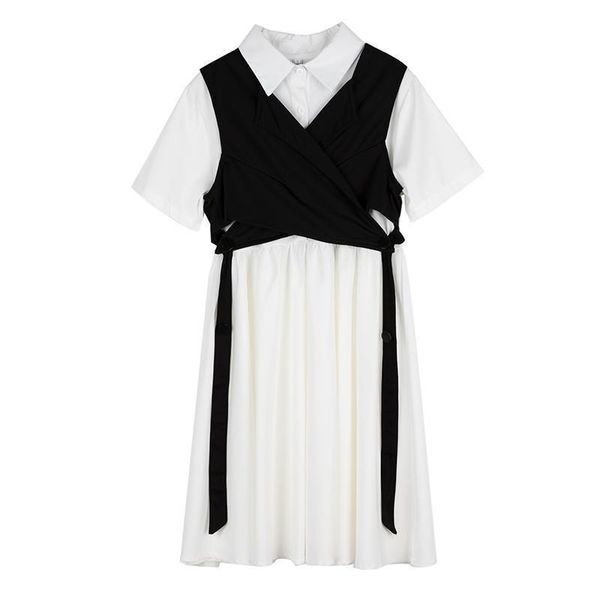 casual dresses summer hepburn style tooling vest white shirt dress two-piece female short-sleeved loose student for women, Black;gray
casual dresses summer hepburn style tooling vest white shirt dress two-piece female short-sleeved loose student for women, Black;gray