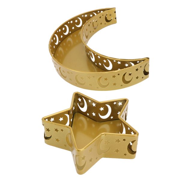2pcs iron art food tray creative moon star plate dessert serving dish (golden)
2pcs iron art food tray creative moon star plate dessert serving dish (golden)