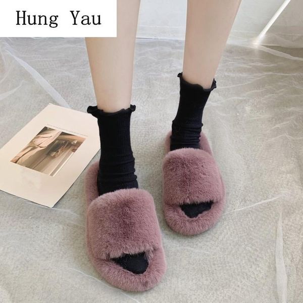 slippers women winter warm fur shoes girls fashion platform slides non-slip flats outdoor flips flops comfortable, Black
slippers women winter warm fur shoes girls fashion platform slides non-slip flats outdoor flips flops comfortable, Black