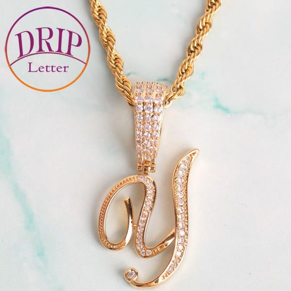 pendant necklaces letter jewelry for women initial cursive real gold plated hip hop, Silver
pendant necklaces letter jewelry for women initial cursive real gold plated hip hop, Silver