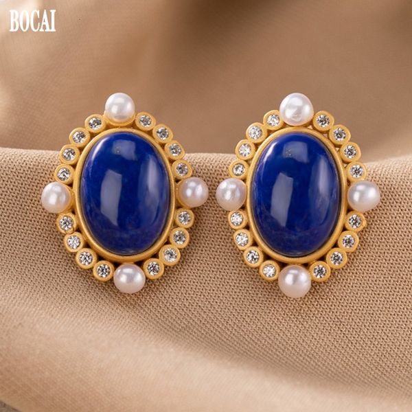 2021 new real s925 sier gold-plated natural lapis lazuli pearl light luxury personality versatile temperament woman earrings q7xf, Golden
2021 new real s925 sier gold-plated natural lapis lazuli pearl light luxury personality versatile temperament woman earrings q7xf, Golden