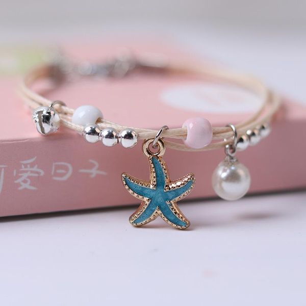charm bracelets romantic ceramic beads imitation pearls thread bracelet women cute starfish rainbow santa claus pendant jewelry, Golden;silver
charm bracelets romantic ceramic beads imitation pearls thread bracelet women cute starfish rainbow santa claus pendant jewelry, Golden;silver