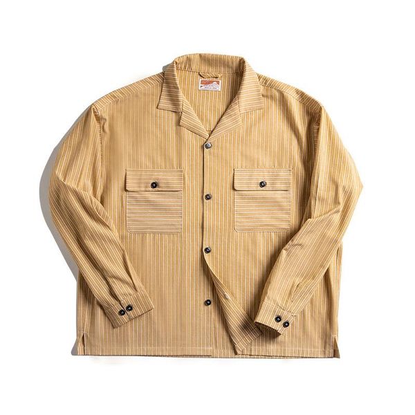 men's retro oversize cuban collar shirt ami khaki v-neck cotton casual long-sleeved striped shirt, White;black
men's retro oversize cuban collar shirt ami khaki v-neck cotton casual long-sleeved striped shirt, White;black
