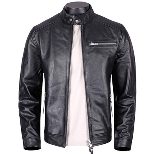 men's leather & faux brand real zipper coat for man winter autumn vintage bomber jacket 4xl overcoat european and american style, Black
men's leather & faux brand real zipper coat for man winter autumn vintage bomber jacket 4xl overcoat european and american style, Black