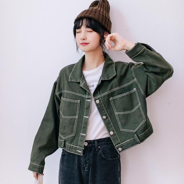women's jackets 2021 women basic female single-breasted casual long sleeves windbreaker short outerwear harajuku chaqueta mujer, Black;brown
women's jackets 2021 women basic female single-breasted casual long sleeves windbreaker short outerwear harajuku chaqueta mujer, Black;brown