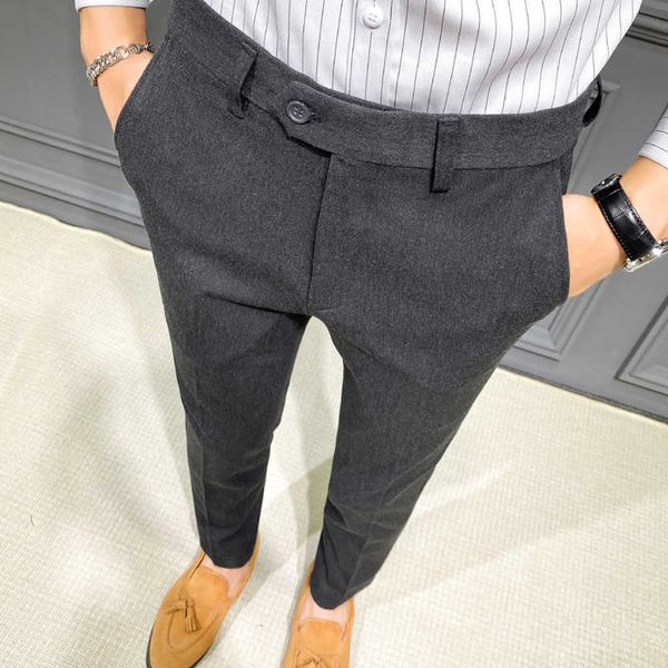 formal business dress pants men's casual slim fit office social suit pants streetwear wedding trousers grey black 210527, White;black
formal business dress pants men's casual slim fit office social suit pants streetwear wedding trousers grey black 210527, White;black