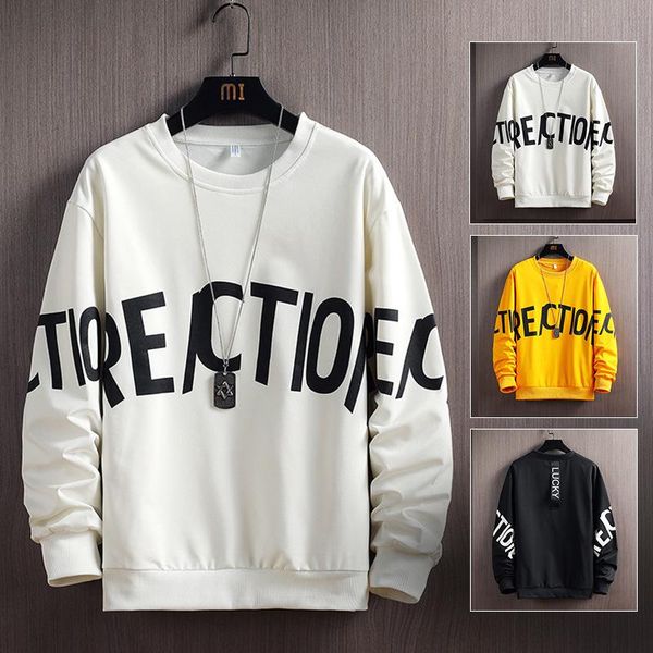 men sweatershirt fall 2021 letter print round neck long sleeve pullover outdoor casual loose hoodies male clothing, Black
men sweatershirt fall 2021 letter print round neck long sleeve pullover outdoor casual loose hoodies male clothing, Black
