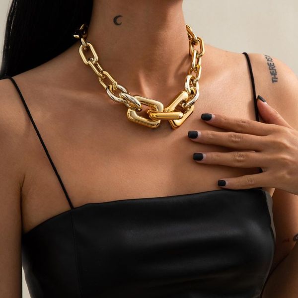 pendant necklaces goth hip hop rock geometric chain 2021 fashion female jewelry punk statement aesthetic kpop grunge choker necklace for wom, Silver
pendant necklaces goth hip hop rock geometric chain 2021 fashion female jewelry punk statement aesthetic kpop grunge choker necklace for wom, Silver
