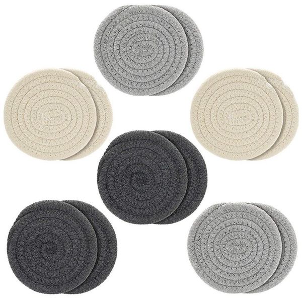 mats & pads coasters for drinks, handmade braided set,4.3 inch thicken heat insulation drinks absorbent(12 pcs)
mats & pads coasters for drinks, handmade braided set,4.3 inch thicken heat insulation drinks absorbent(12 pcs)