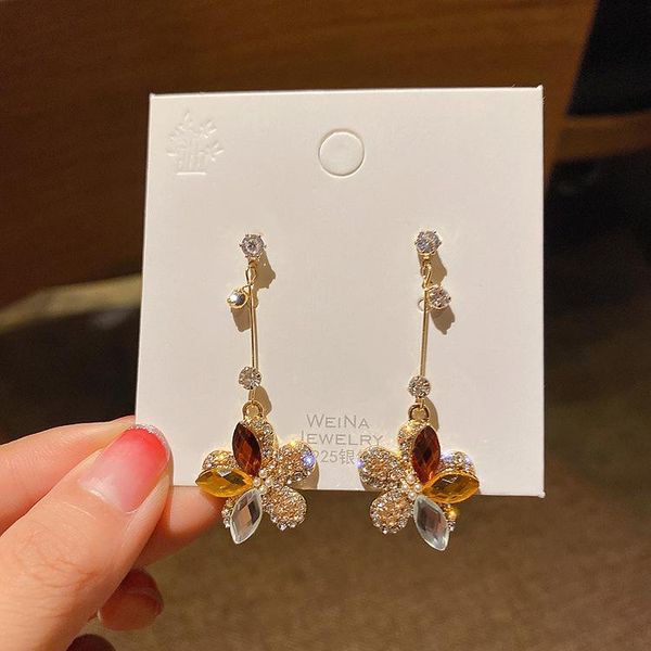 dangle & chandelier korean fashion temperament jewelry for women 2021 splicing flower earrings personality trend long women., Silver
dangle & chandelier korean fashion temperament jewelry for women 2021 splicing flower earrings personality trend long women., Silver