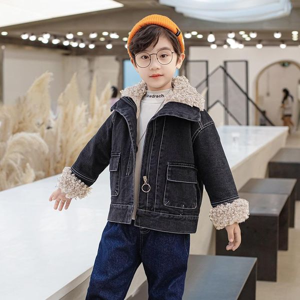 jackets boys spring denim jacket 2021 children's baby casual velvet jeans black 3 4 6 7 9 11 year, Blue;gray
jackets boys spring denim jacket 2021 children's baby casual velvet jeans black 3 4 6 7 9 11 year, Blue;gray