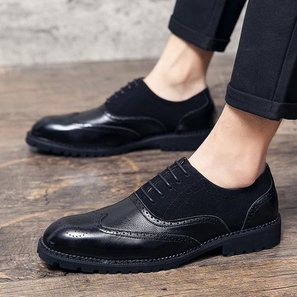 dress shoes 2021 men oxford fashion hollw brogue leather formal man comfortable big size 38-48 office special, Black
dress shoes 2021 men oxford fashion hollw brogue leather formal man comfortable big size 38-48 office special, Black