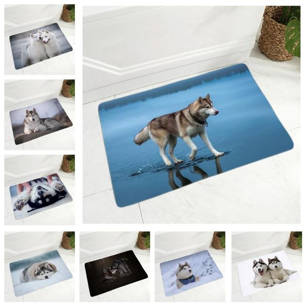 cushion/decorative pillow soft flannel doormat decor siberian husky dog door mat non-slip hallway pet animal carpet rug for dining room bedr
cushion/decorative pillow soft flannel doormat decor siberian husky dog door mat non-slip hallway pet animal carpet rug for dining room bedr