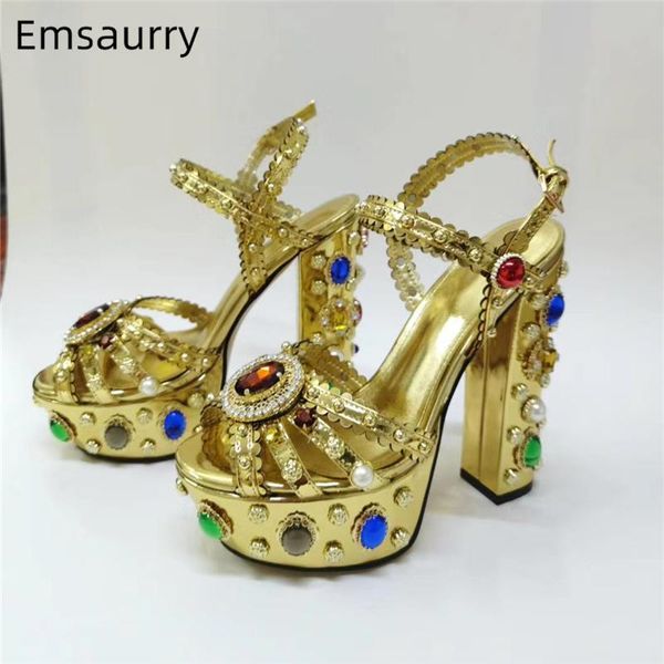 sandals luxury diamond platform wedding shoes bridal crystal rhinestone chunky heel genuine leather metal decor women, Black
sandals luxury diamond platform wedding shoes bridal crystal rhinestone chunky heel genuine leather metal decor women, Black