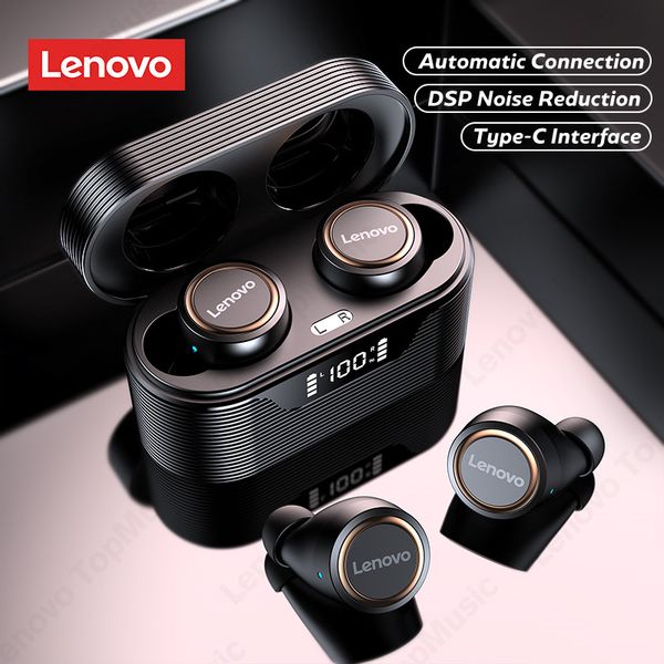 original lenovo lp12 mini tws bluetooth 5.0 headphones wireless headphones stereo sport ipx5 waterproof sport headphone with mic
