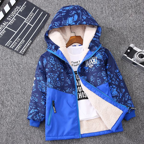 winter childrens clothes thicken plus velvet warm jacket for boys autumn hooded waterproof windproof outwear jacket boys 4-15y, Blue;gray
winter childrens clothes thicken plus velvet warm jacket for boys autumn hooded waterproof windproof outwear jacket boys 4-15y, Blue;gray