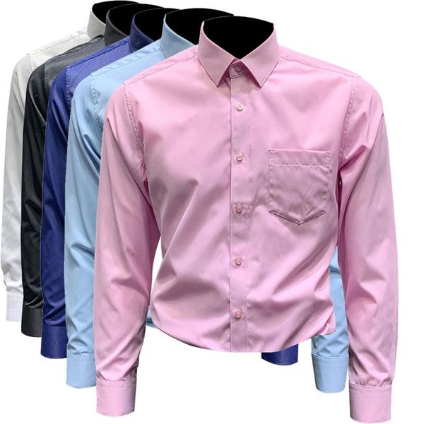 men's dress shirts mens long sleeve solid color lapel business daily korean clothes, White;black
men's dress shirts mens long sleeve solid color lapel business daily korean clothes, White;black