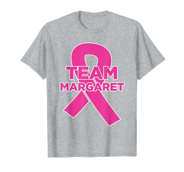 team margaret - breast cancer awareness t-shirt, White;black
team margaret - breast cancer awareness t-shirt, White;black