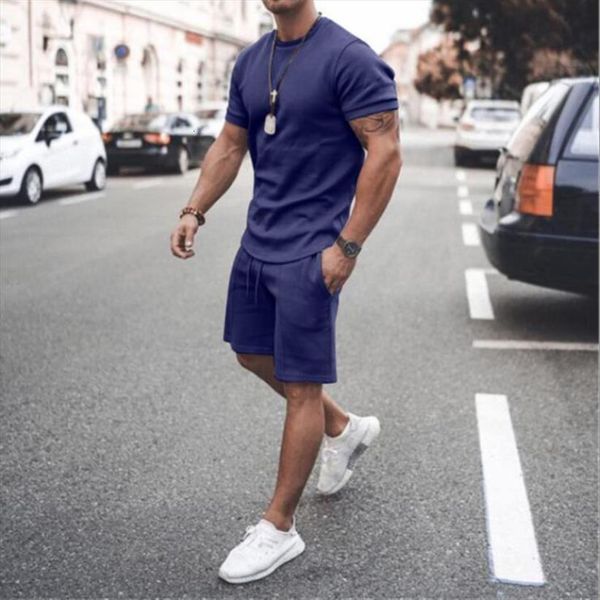 leisure suit summer fashion male mens tracksuits beach two pieces set shortwear round neck jogging solid color track, Gray
leisure suit summer fashion male mens tracksuits beach two pieces set shortwear round neck jogging solid color track, Gray