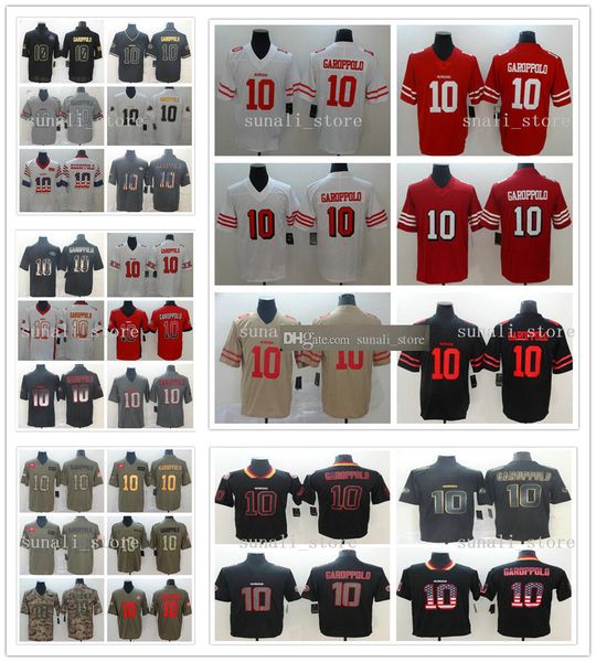 sewed2021 men 10 jimmy garoppolo jerseys custom fashion special football camo national flag black shadow goddess salute to service, Black;red
sewed2021 men 10 jimmy garoppolo jerseys custom fashion special football camo national flag black shadow goddess salute to service, Black;red