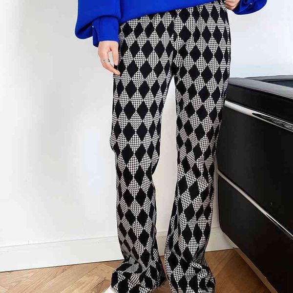 women's pants & capris spring casual stretch high waist plaid stright female knitted trousers outwear clothes f98s, Black;white
women's pants & capris spring casual stretch high waist plaid stright female knitted trousers outwear clothes f98s, Black;white