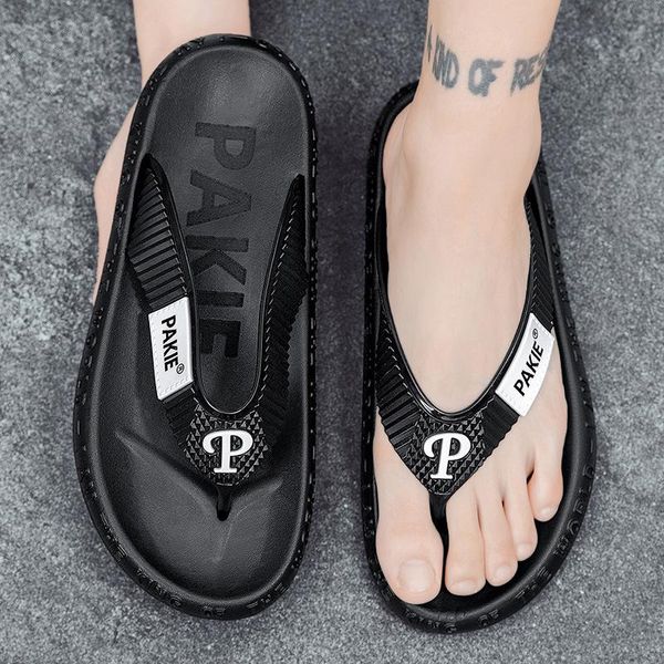 slippers trendy simple flip flops men's summer home outdoor two-wear non-slip soft-soled casual fashion youth beach shoes, Black
slippers trendy simple flip flops men's summer home outdoor two-wear non-slip soft-soled casual fashion youth beach shoes, Black