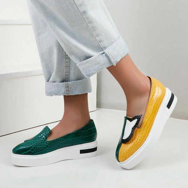 dress shoes 2021 spring women casual high qality mixed color wedges med heels platform woman autumn plus size 34-43, Black
dress shoes 2021 spring women casual high qality mixed color wedges med heels platform woman autumn plus size 34-43, Black