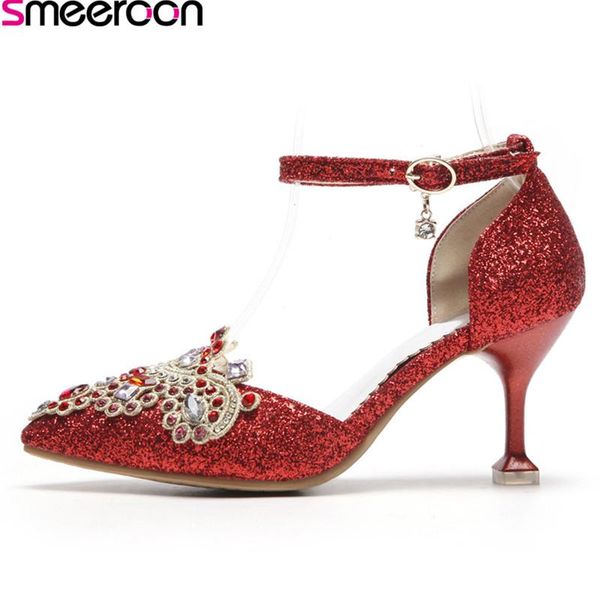 dress shoes smeeroon 2021 style size 33-48 fashion thin heels pointed toe pumps with crystal buckle red colour wedding women, Black
dress shoes smeeroon 2021 style size 33-48 fashion thin heels pointed toe pumps with crystal buckle red colour wedding women, Black