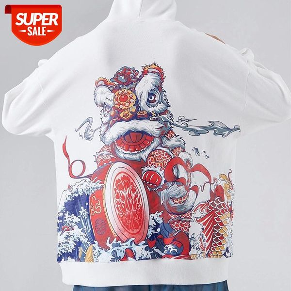 chinese wind lion print hoodie loose fashion brand street t-shirt hip hop overcoat men's and women's sweater #6g1i, Black
chinese wind lion print hoodie loose fashion brand street t-shirt hip hop overcoat men's and women's sweater #6g1i, Black