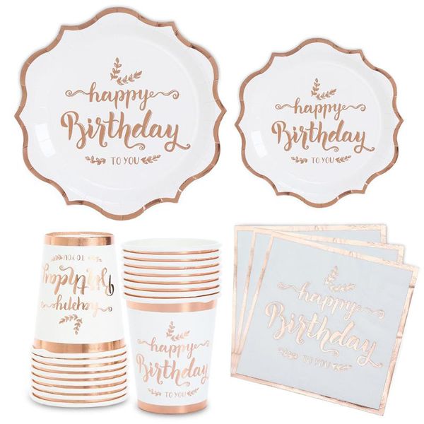 disposable dinnerware birthday party cups plates straw single-use paper rose gold napkins decoration supplies set for 16 guests 2021 merry c
disposable dinnerware birthday party cups plates straw single-use paper rose gold napkins decoration supplies set for 16 guests 2021 merry c