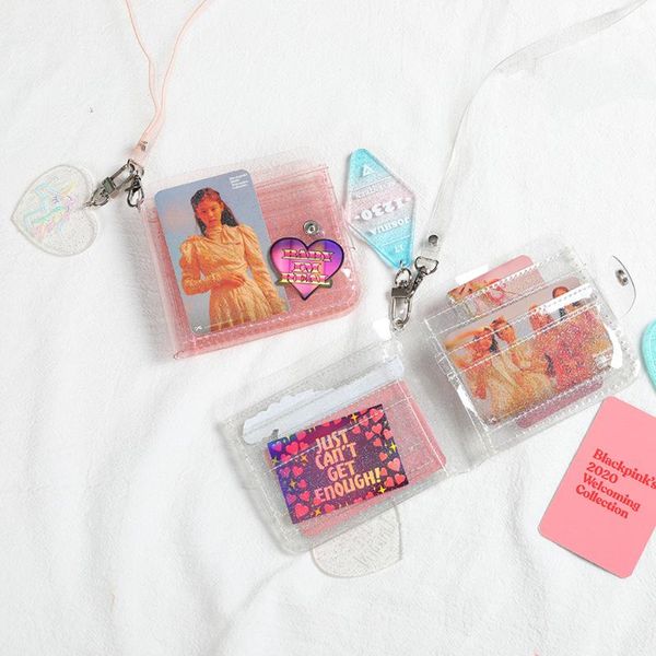card holders 2021 transparent id holder folding short glitter wallet fashion women girl jelly bag business cards case purse dropship, Brown;gray
card holders 2021 transparent id holder folding short glitter wallet fashion women girl jelly bag business cards case purse dropship, Brown;gray