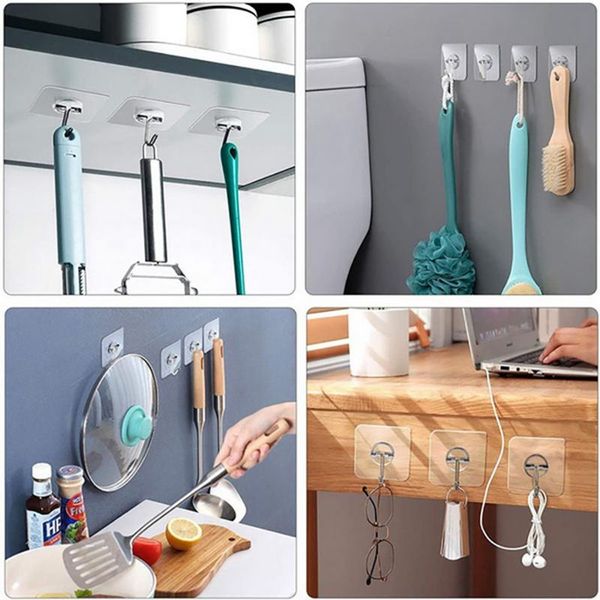 hooks & rails 5-20 pcs transparent strong self adhesive door wall hangers suction heavy load rack cup sucker for kitchen bathroom
hooks & rails 5-20 pcs transparent strong self adhesive door wall hangers suction heavy load rack cup sucker for kitchen bathroom