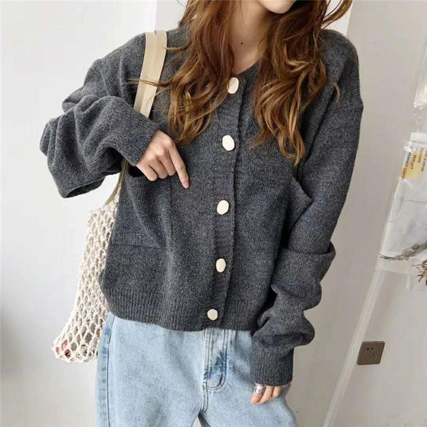 women's knits & tees 2021 autumn solid cardigans female sweater outer wear spring purple loose casual knit cardigan jacket full, White
women's knits & tees 2021 autumn solid cardigans female sweater outer wear spring purple loose casual knit cardigan jacket full, White