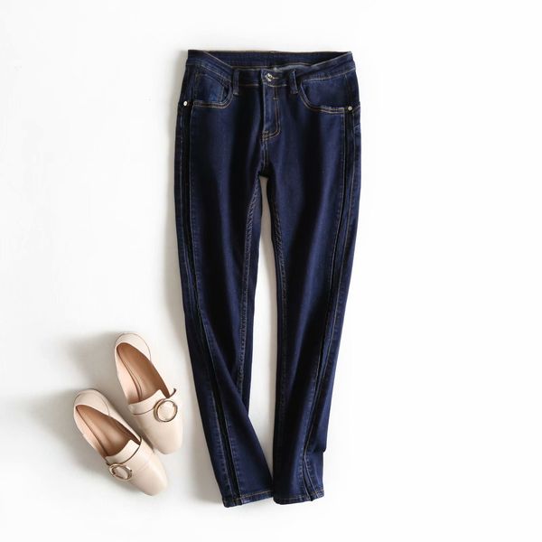 jeans m2801 - korean women's clothing 2021 spring and autumn high waist slim leggings, Blue
jeans m2801 - korean women's clothing 2021 spring and autumn high waist slim leggings, Blue