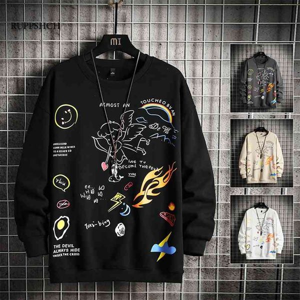 ruppshch anime print hoodie sweatshirt men and women love cupid street wearing hip hop men's casual oversized 210813, Black
ruppshch anime print hoodie sweatshirt men and women love cupid street wearing hip hop men's casual oversized 210813, Black